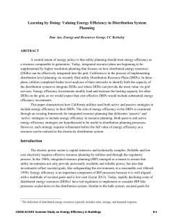 Learning by Doing: Valuing Energy Efficiency in Distribution