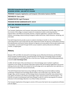 Computer Applications and Computer Information Systems