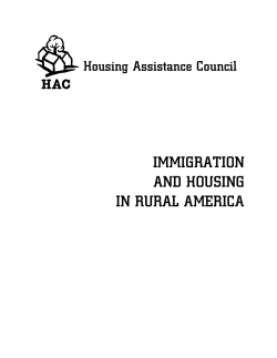 Immigration and Housing in Rural America