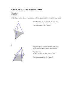 solids, nets, and cross sections
