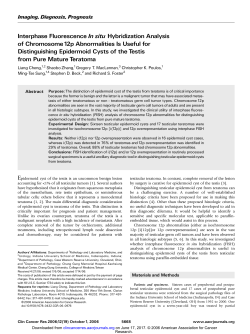 Interphase Fluorescence In situ Hybridization Analysis of