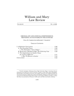Original Sin and Judicial Independence