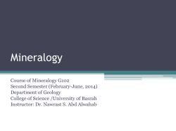 Mineralogy - Geology Of Mesopotamia