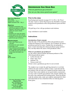 Greenhouse Gas Grab Bag