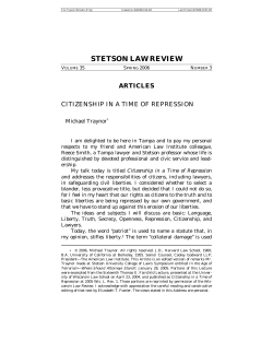 Citizenship in a Time of Repression