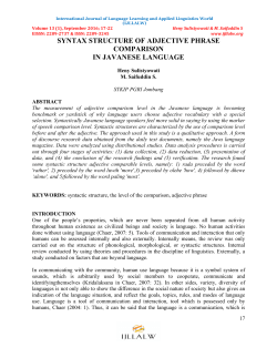 syntax structure of adjective phrase comparison in javanese language