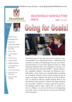 heathfield newsletter issue