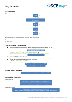 Drug Calculations