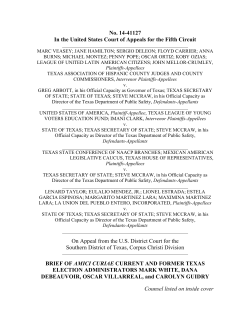 Texas Election - Moritz College of Law
