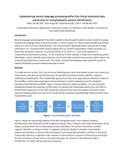 Implementing natural language processing within the clinical