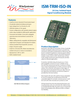Datasheet - WinSystems