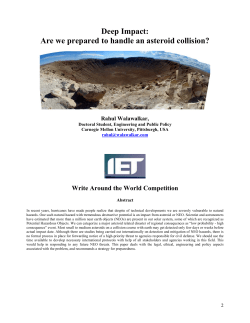 Asteroid Impact Issues