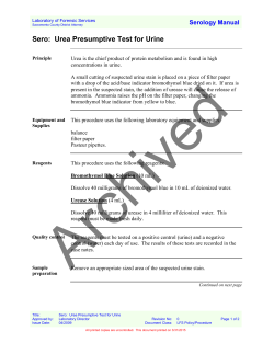 Sero: Urea Presumptive Test for Urine