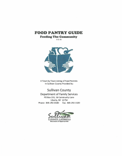 Food Pantry Guide