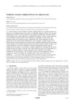 Nonlinear resonant coupling between two adjacent bays