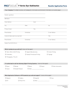 F-Series Dye-Sublimation