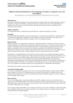 Centre for Reviews and Dissemination