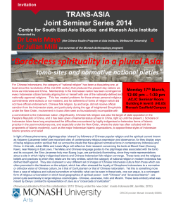 "Borderless spirituality in a plural Asia: