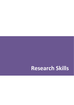 Research Skills - Dundee and Angus College