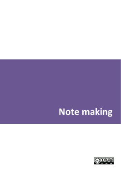 Note making - Dundee and Angus College