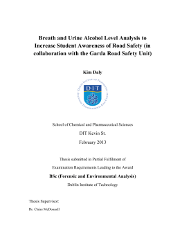 Breath and Urine Alcohol Level Analysis to Increase Student