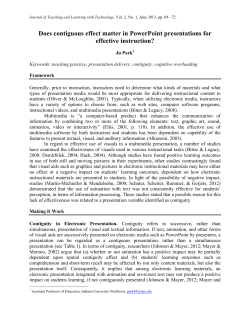 Does contiguous effect matter in PowerPoint presentations for