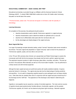 Vaginal Wet Prep - American Proficiency Institute