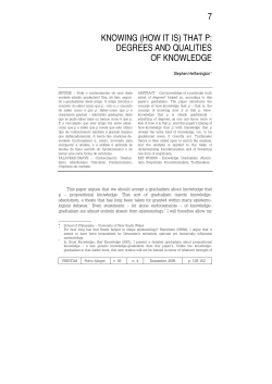 Knowing (How It is) That P: Degrees and