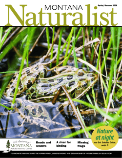 Montana Naturalist Spring/Summer 2006