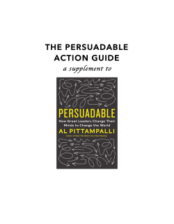 the persuadable action guide