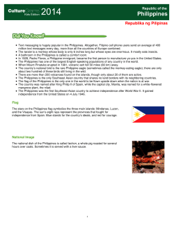 Philippines - Burnet Middle School