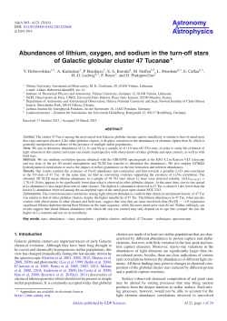 Abundances of lithium, oxygen, and sodium in the turn