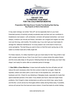 Ten Hot Tips To Prepare Your Boat For Winter