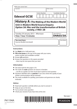 Question paper - Edexcel