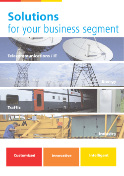 Solutions for your business segment