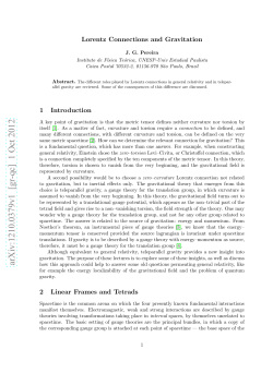 Lorentz Connections and Gravitation