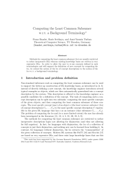 Computing the Least Common Subsumer w.r.t. a Background