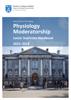 JS Handbook 15/16 - Trinity College Dublin