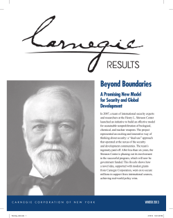 Beyond Boundaries - Carnegie Corporation of New York
