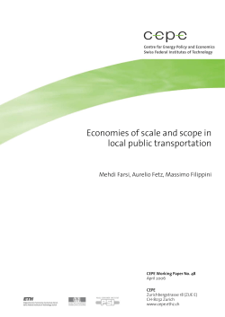 Economies of scale and scope in local public transportation