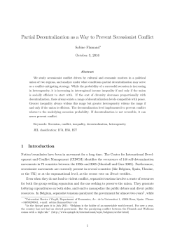 Partial Decentralization as a Way to Prevent