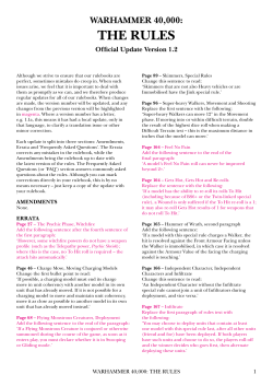 the rules - Games Workshop