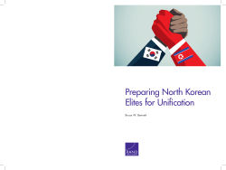 Preparing North Korean Elites for Unification