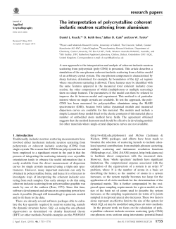 The interpretation of polycrystalline coherent inelastic neutron