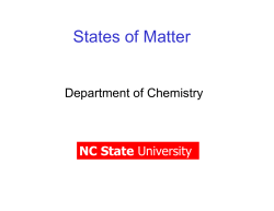 States of Matter - NC State University