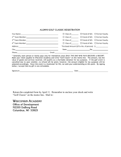 Return the completed form by April 11. Remember to enclose your