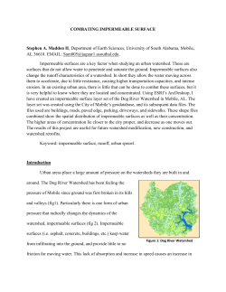 COMBATING IMPERMEABLE SURFACE Stephen A. Madden II