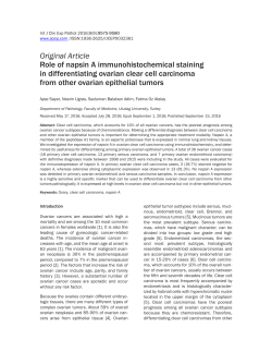 Role of napsin A immunohistochemical staining in differentiating