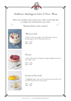 Celebration Cakes - Balthazar London