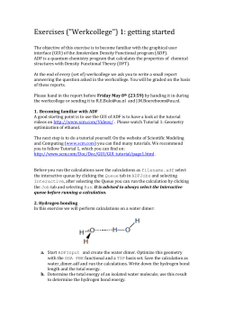Exercises ("Werkcollege") 1: getting started